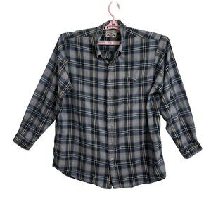 Weekends Only Mens XL Tall Plaid Long Sleeve Shirt Authentic Sportswear Heritage